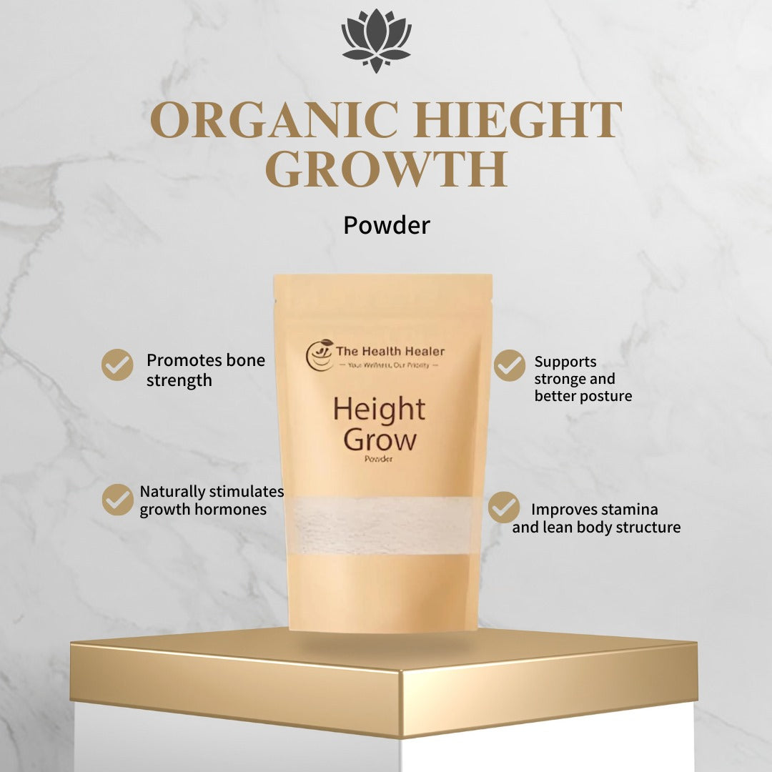 Health Healer Height Grow – 100% Natural & Organic Growth Powder to Grow Taller