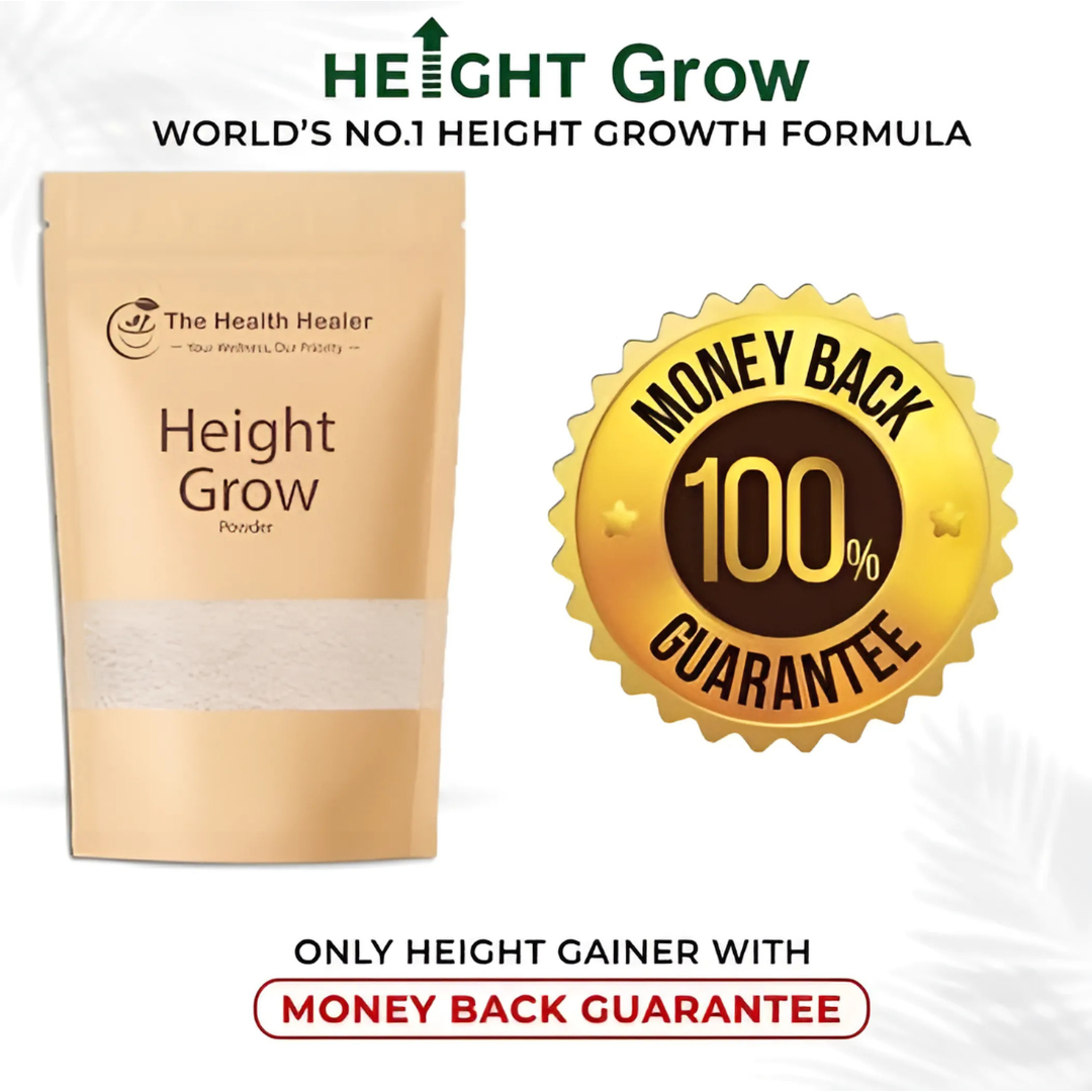 Health Healer Height Grow – 100% Natural & Organic Growth Powder to Grow Taller